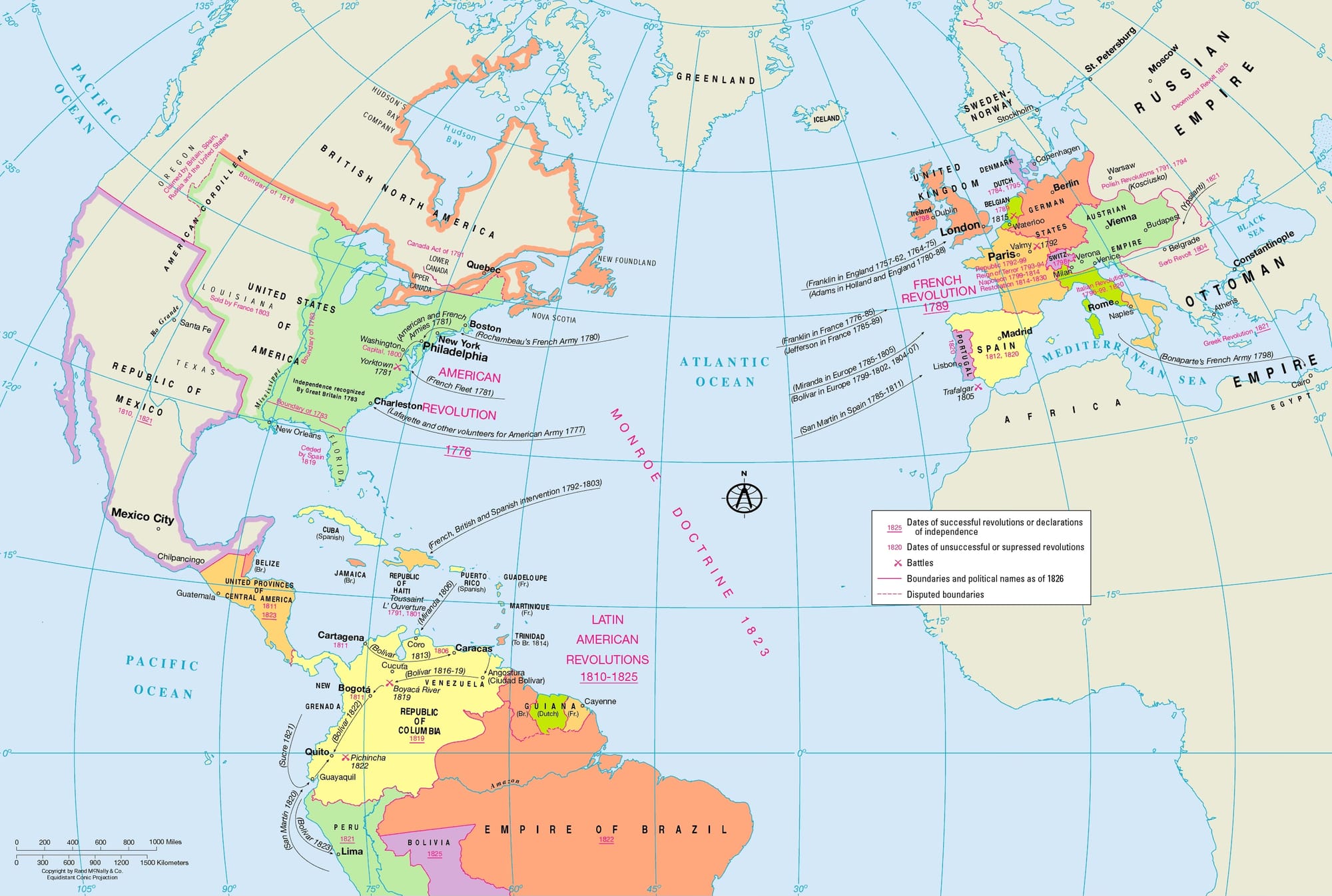 The Atlantic Revolutions. I forget which textbook this map appeared in.