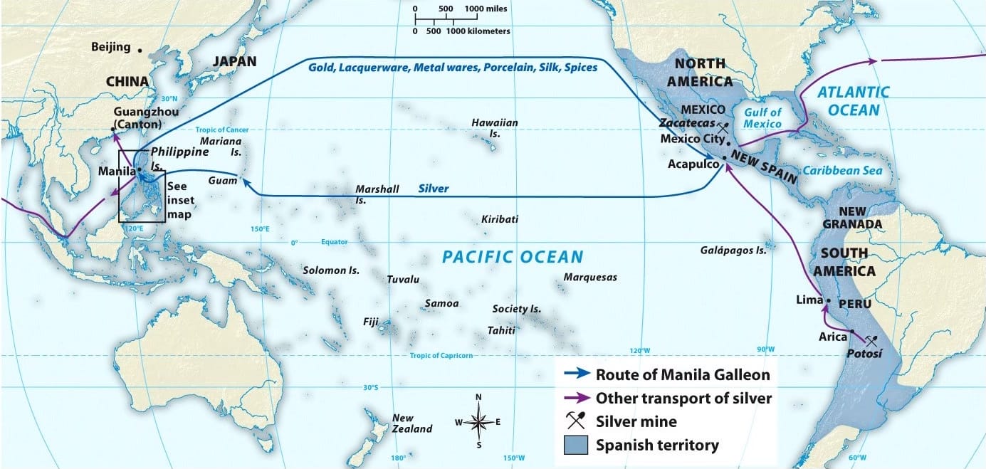 Trans-Pacific Trade. Source: A History of World Societies.