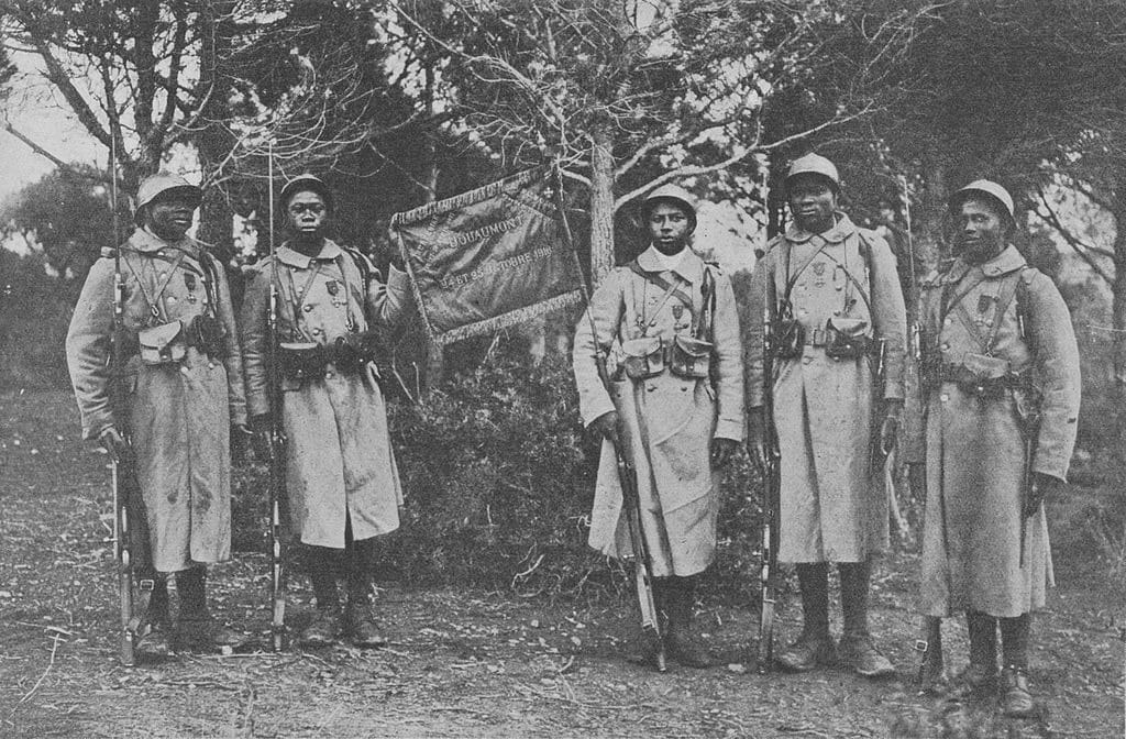 The 43rd Senegalese Tirailleurs Battalion in 1916. Source: Wikimedia Commons.